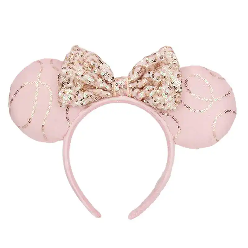Новый оригинальный бренд Bibbidi Bobbidi Boutique розовое золото уши Минни Маус повязка на