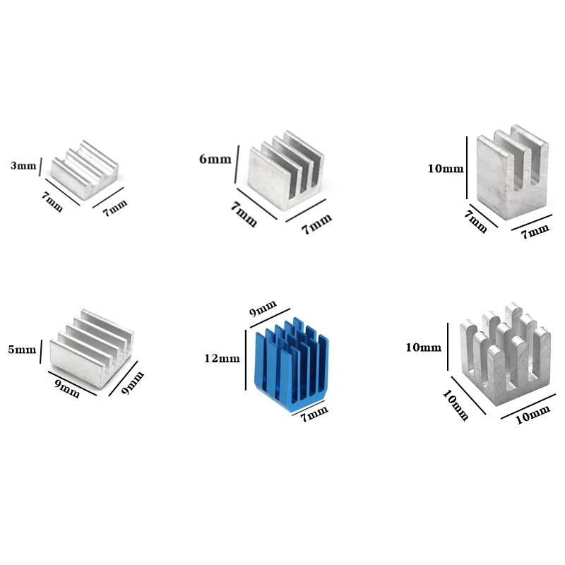 Небольшой теплоотвод алюминиевый блок материнская плата видеокарта Mos трубка