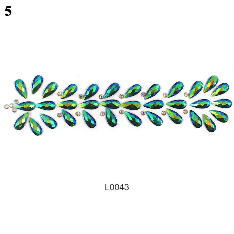 

Face Body Stickers Self Adhesive Brow Makeup DIY Beauty Hair Stickers Jewels Temporary Tattoos 3D Diamond Diamond Decoration