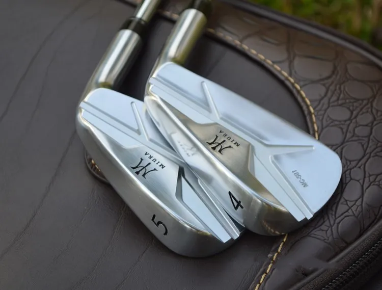 baratas Novos Ferros De Golfe Masculino Conjunto Completo Miura MC-501 Forjado Clube Da Mão Direita 4-9.p/7 Pçs Aço Ou Eixo Grafite R/s Com Cabeça Cobrir