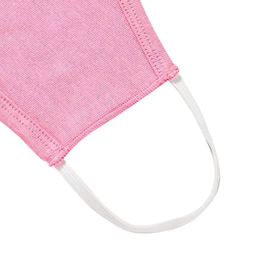 

5PCS Reusable Washable Half Face Cover Scarf Protective Masks Gifts For Kids masque tissu enfant Pure color mask Simplicity KK5