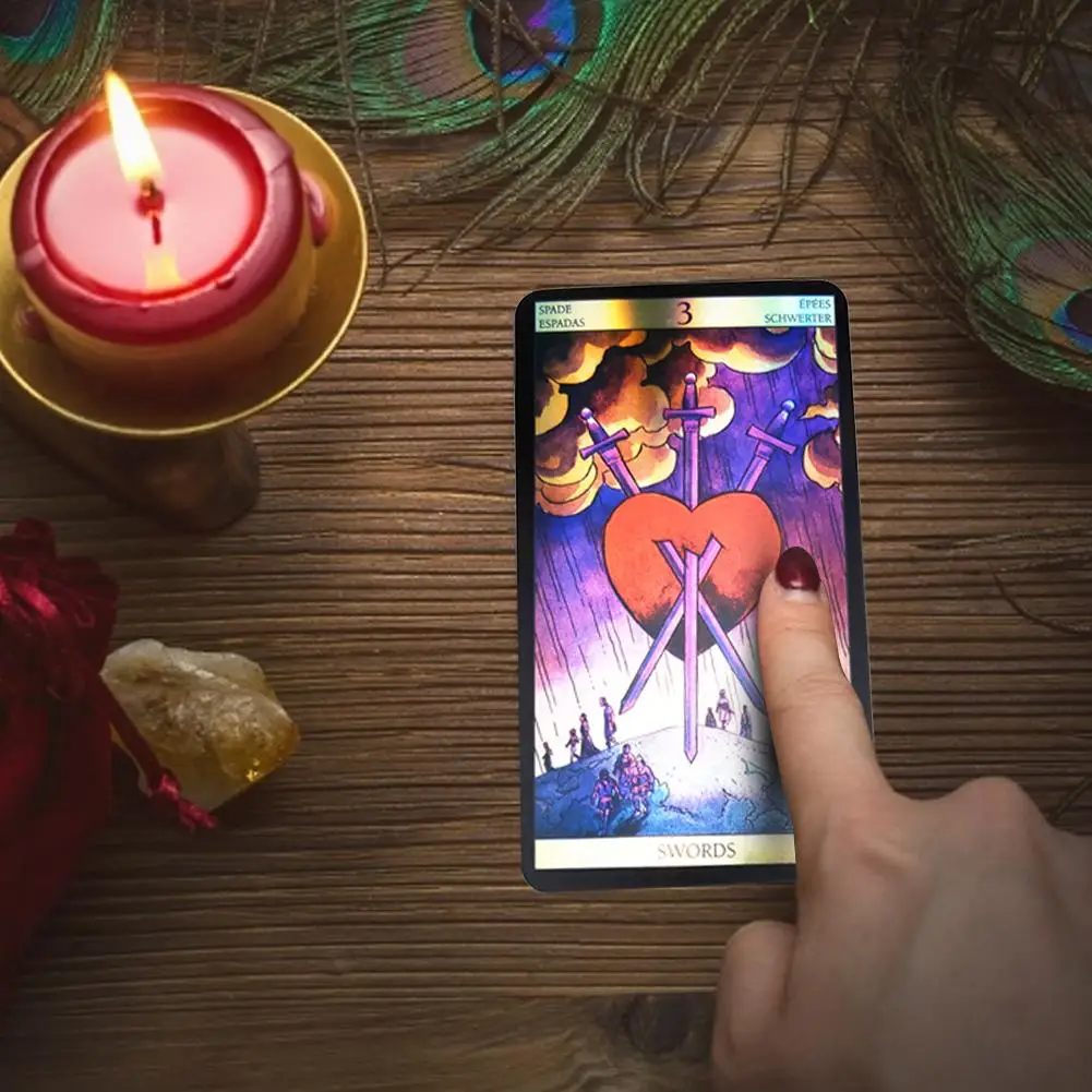 78 шт. карты Таро долговечный голографическая покрытием Бумага вечерние весело