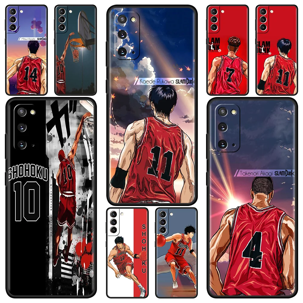 

Anime Slam Dunk Case For Samsung Galaxy S21 Ultra S20 FE S10 Lite S9 Plus S8 S10e S7 A51 A12 Soft Shell Mobile Phone Cover Funda