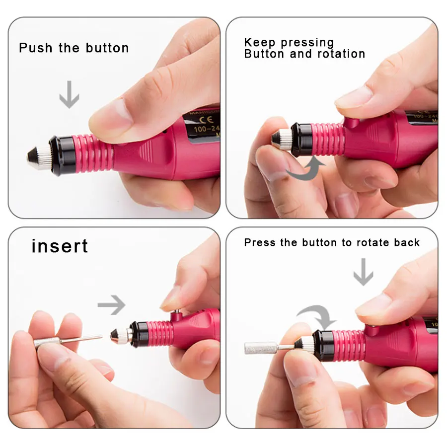 1 Набор Профессиональный Электрический маникюрный набор фреза для ногтей