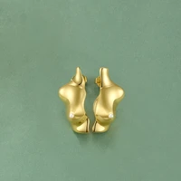 enfashion punk body part 3d chest stud earrings for women gold color special earings fashion jewelry pendientes mujer e191113