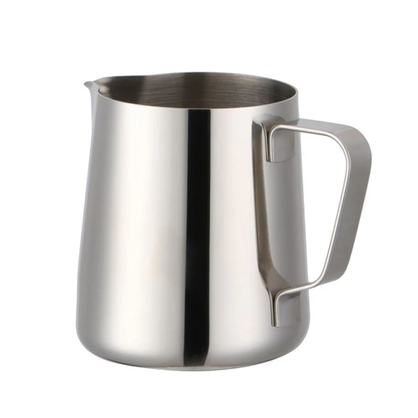 

Milk Frothing Pitcher Stainless Steel 304, 400ml, Espresso Steaming Pitcher Coffee Decorating Pitcher for Cappuccino, Latte