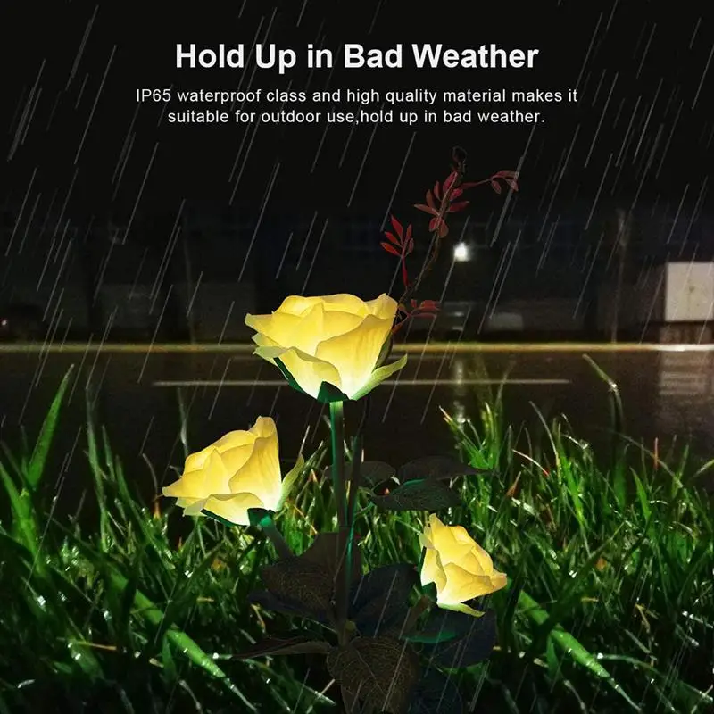

LED Solar Lamps Waterproof Rose Flower Solar Garden Light for Outdoor Home House Decoration