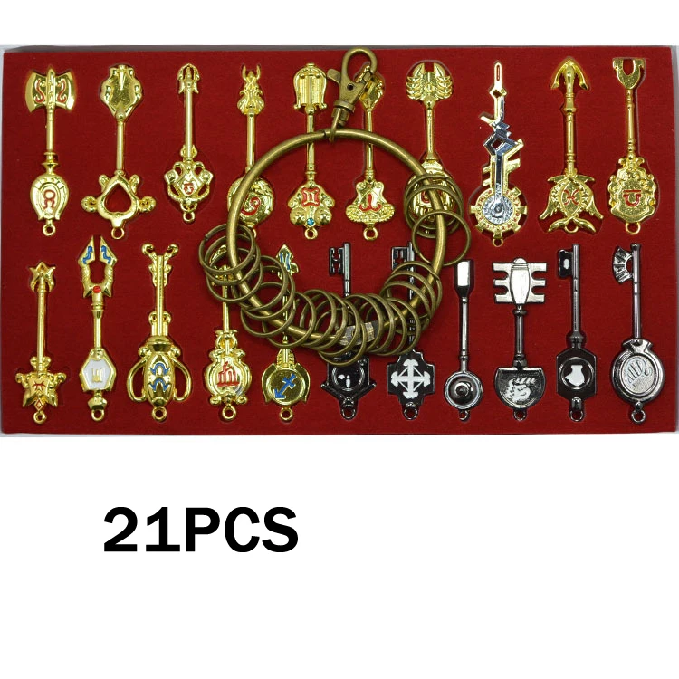 29 шт./компл. брелок для ключей сказочного хвоста Люси косплея весы и бесплатные