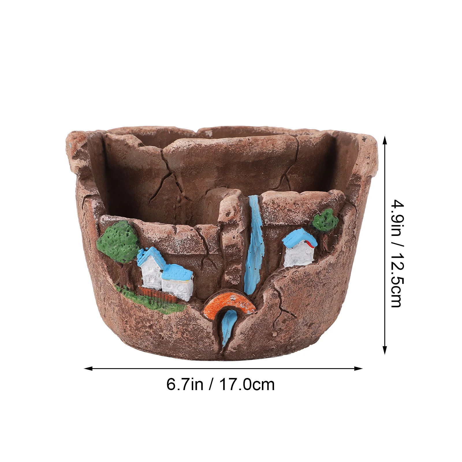 

Горшок для домашних растений, шикарный Ландшафтный цветочный горшок, садовый плантатор для суккулентов, 1 шт.
