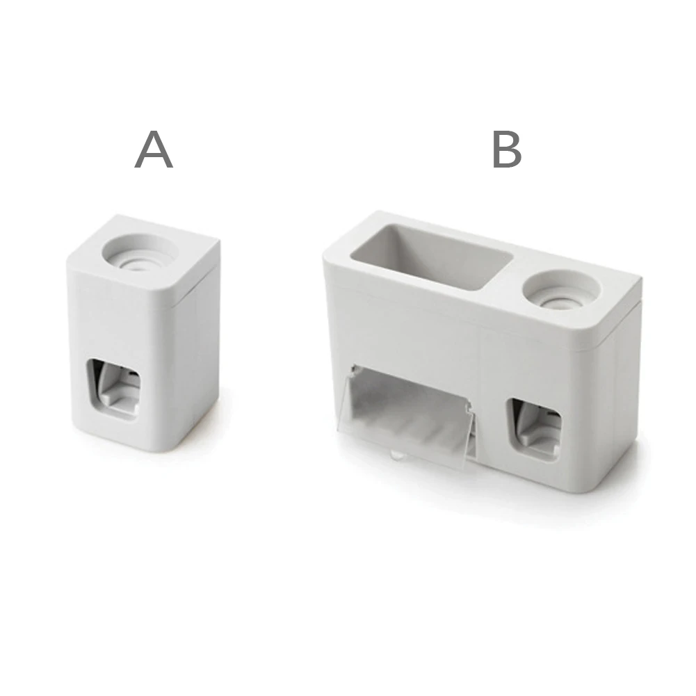 

Automatic Toothpaste Dispenser Shelf Bathroom Toothbrush Holders Toothpaste Squeezer Toiletries Storage Rack Home Accessories