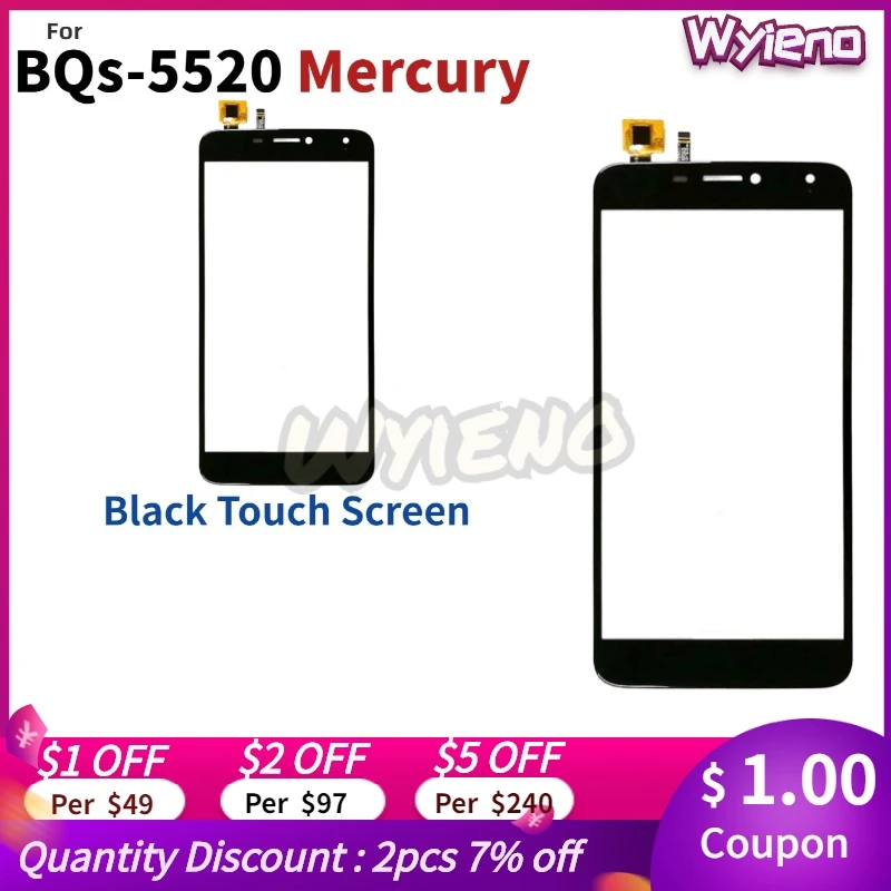 

Сенсорный экран Wyieno для BQ Mobile BQS-5520 Mercury BQS 5520 BQS5520