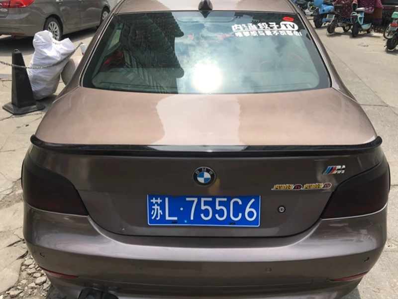 Для BMW E60 M5 520 525 528 535 Спойлер ABS Пластик Неокрашенный задний спойлер на крыло крышу