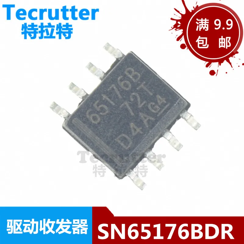 

10pcs/lot Sn65176bdr Driver Transceiver 65176 Sn65176 Soic8 Interface Chip Transceiver