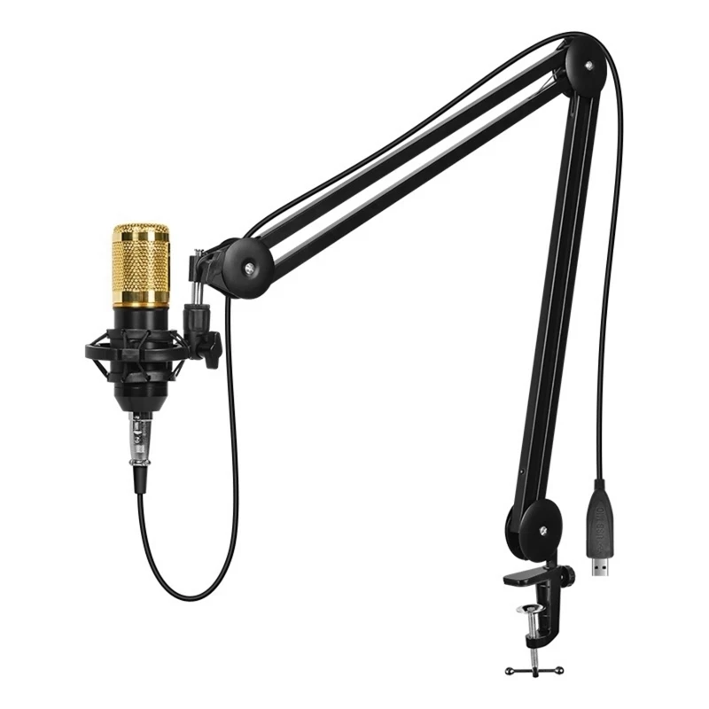 

Professional Mic Recording Bracket Microphone Suspension Boom Arm Stand Holder For Studio Broadcast Black Hot Sale
