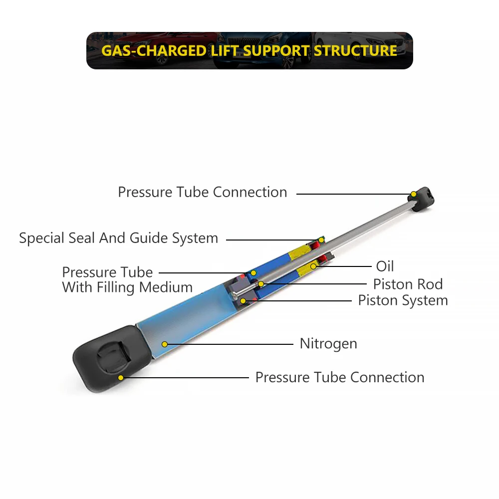 2 шт. передний капот газовые стойки автомобильный двигатель пружинный