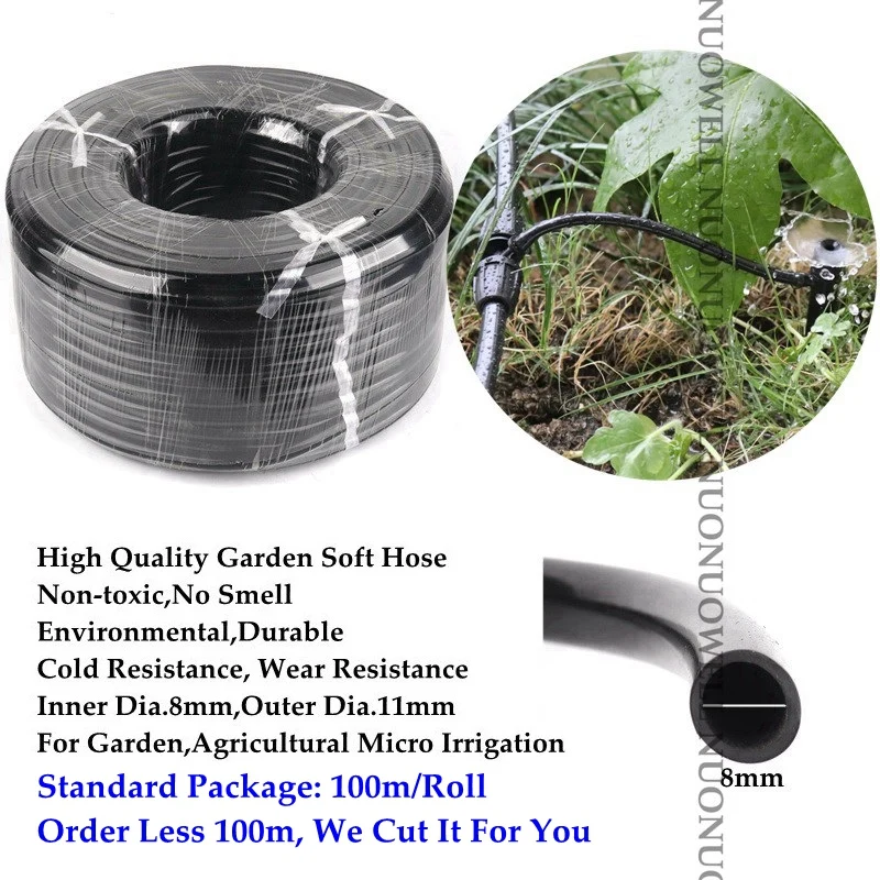 Шланг садовый для капельного орошения 30 2 м 8/11 мм|Садовые шланги и катушки| |