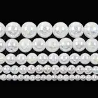AB цвета белые треснувшие Хрустальные Бусины, круглые стеклянные бусины из натурального камня для изготовления ювелирных изделий сделай сам, аксессуары для браслетов 4 6 8 10 12 мм