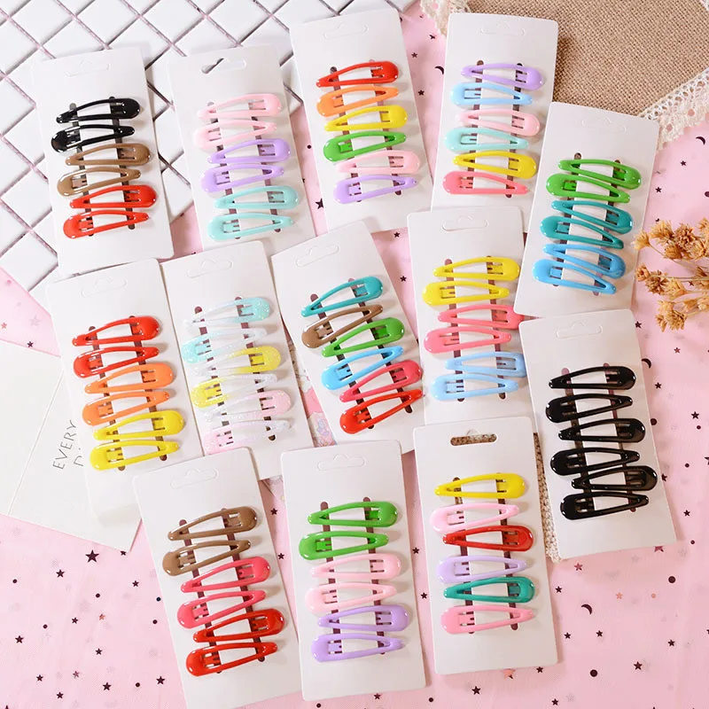 

6/12pcs Women Girls Cute Colorful Waterdrop Shape Hairpins Sweet Hair Clips Barrettes Clip Fashion Headwear Hair Accessories