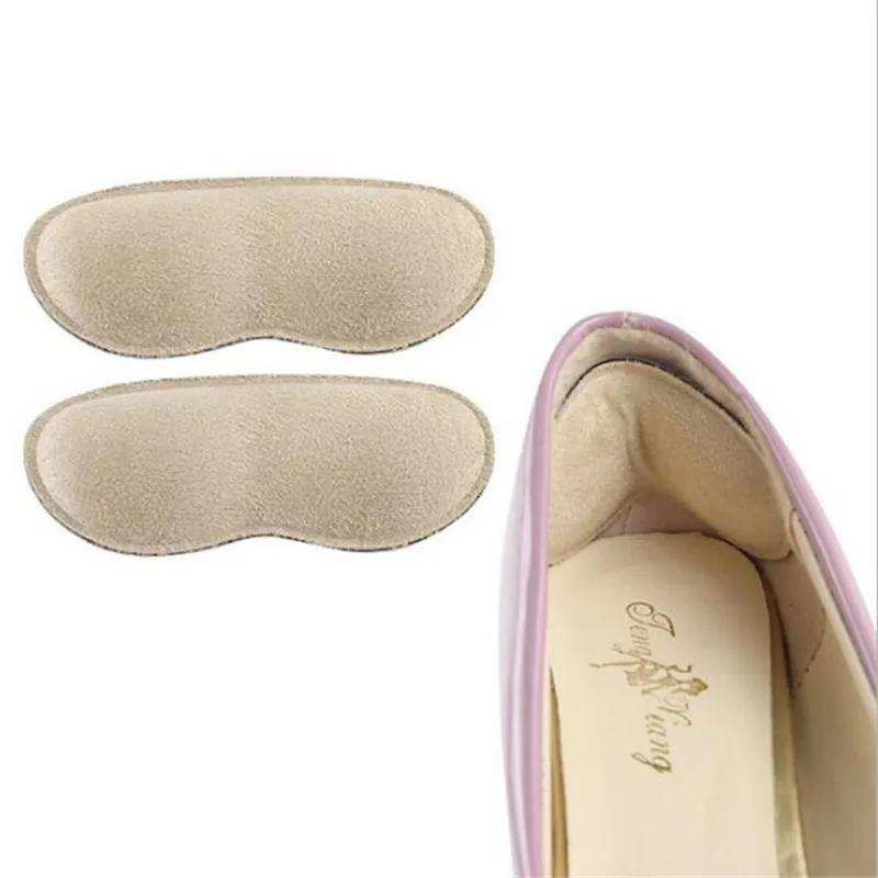 

1pair Thickened Suede Shoe Insert Anti Slip Cushion Pads Protector Heels Rubbing Half yard Heel Shoes Insole Grips Unisex