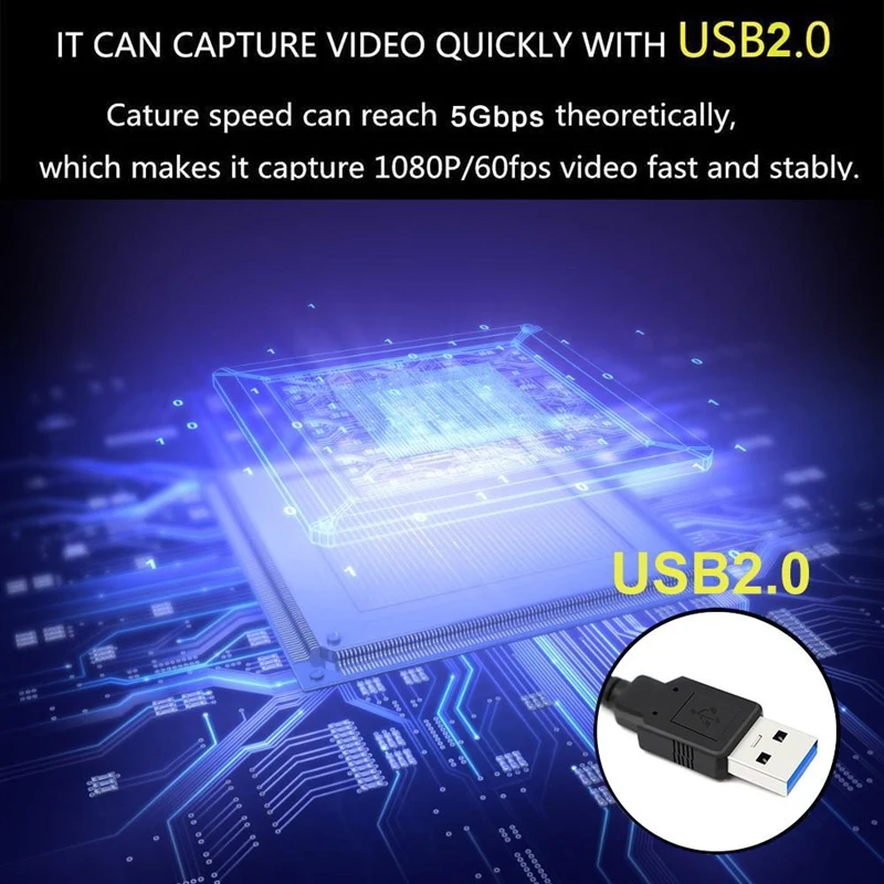 Карта видеозахвата HDMI USB 2 0 60 Fps 1080P HD-камера карта записи | Компьютеры и офис