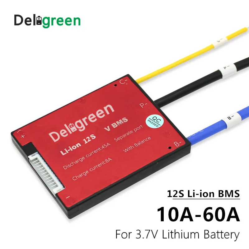 Блок батарей Li-Ion 12S BMS 48 В балансировочная плата PCM/PCB/BMS для литиевой батареи LiNCM 3 7