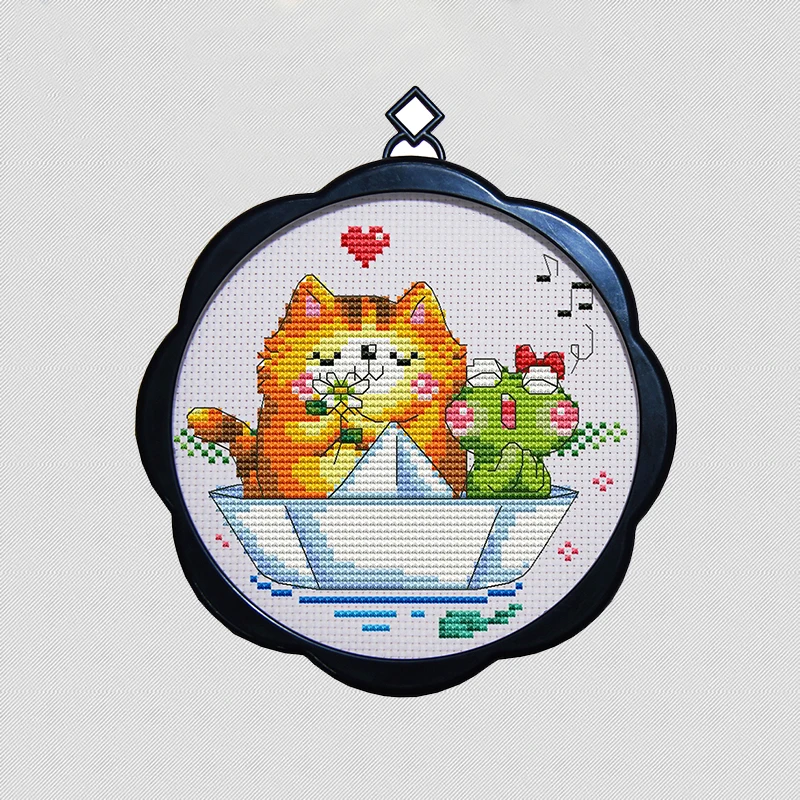 Маленькая милая мультяшная простая маленькая фоторамка Набор для вышивки