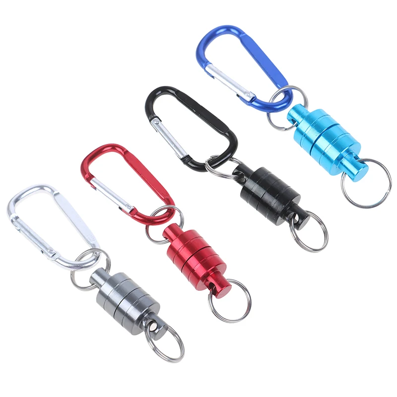 

Outdoor Multi Colors Aluminium Buckle Keychain Strong Carabiner Portable Fishing Mountaineering Release Lanyard Alloy Safety
