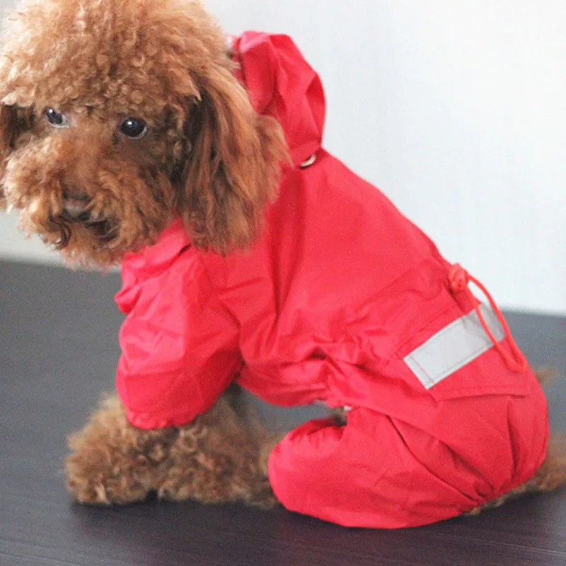 

Pet Cat Dog Raincoat Hooded Rain Small Breathable Soft Waterproof Dog Clothes Jacket Mesh Dogs Dog Coat Reflective for Puppy