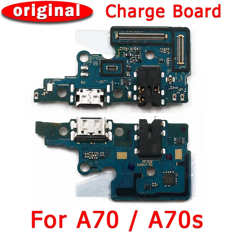 Оригинальная зарядная плата для Samsung Galaxy A70 зарядный порт A70s разъем USB печатная