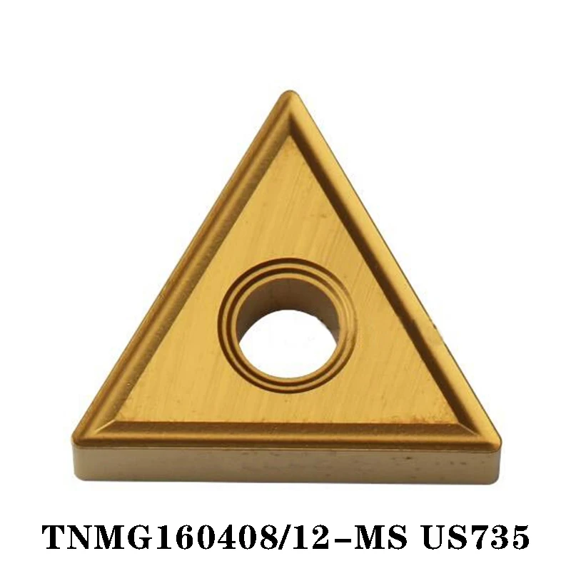 

100% Original TNMG TNMG160408 MS US735 TNMG160408 MS 10pcs CNC lathe Insertion Carbide Insert Imported From Japan High Efficient