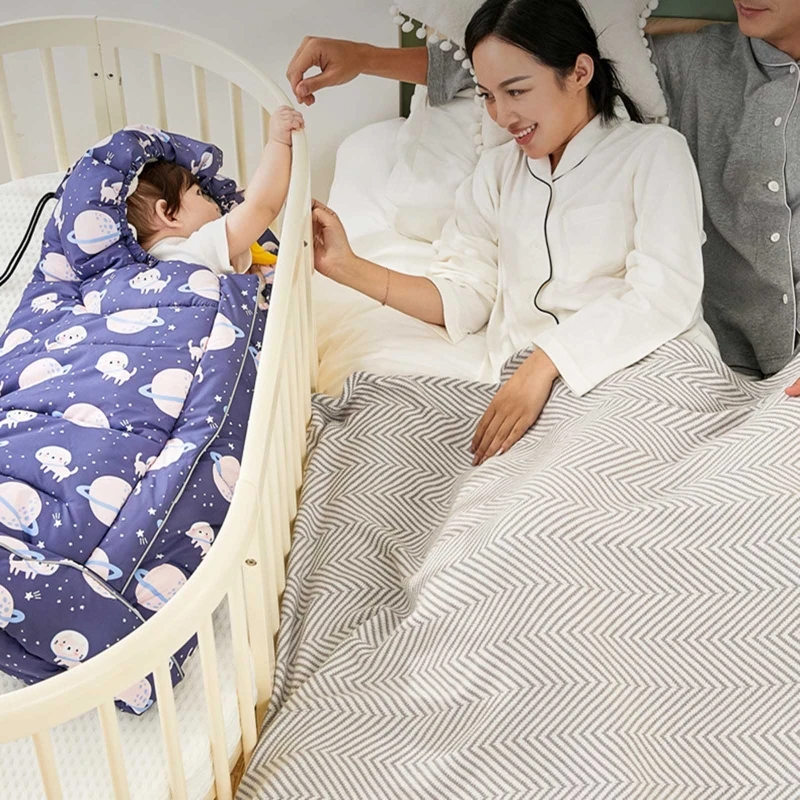 

Universal Stroller Footmuff Cover Windproof Warm Sleeping Bag Coral Fleece Lined Baby Sleepsack Infants Toddler Pushchair Pram B