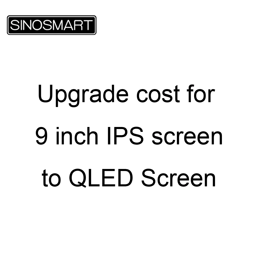 Обновление стоимости SINOSMART автомобиля GPS плеер 9 дюймов 2.5D IPS экран для QLED экран| |