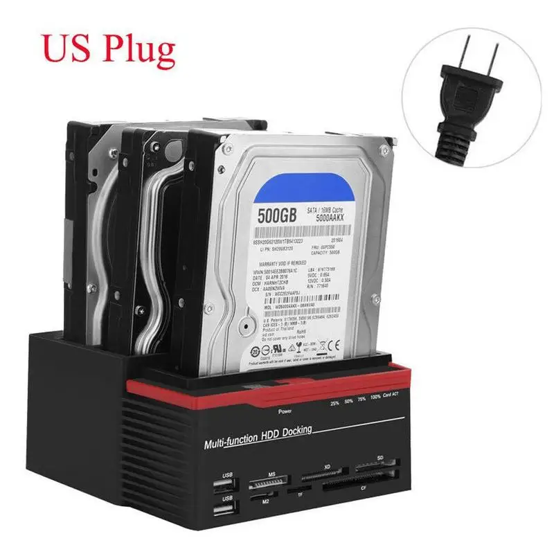 2 5 &quot3 5" USB 3 0 для SATA IDE жесткий диск HDD док клон usb хаб станция кардридер TF SD слот