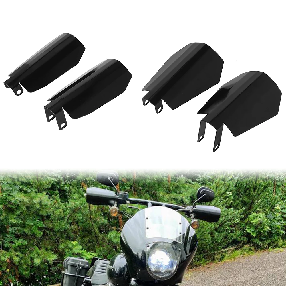 

Motorcycle Shade Handguards Matte Black Hand Protector Wind Falling Protection Guards 2PCS For Harley Dyna Sportster XL Bagger