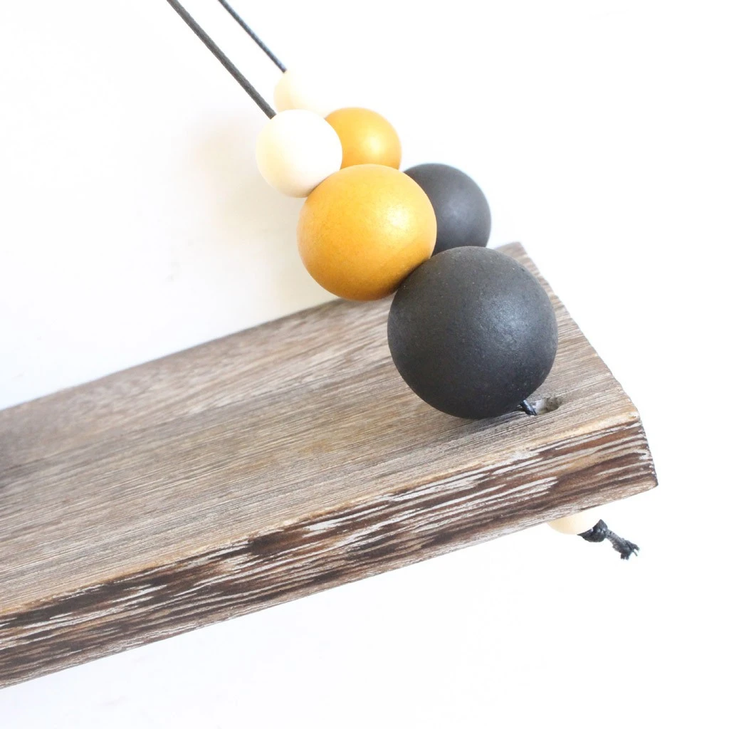 Настенная полка в скандинавском стиле деревянная декоративная для хранения