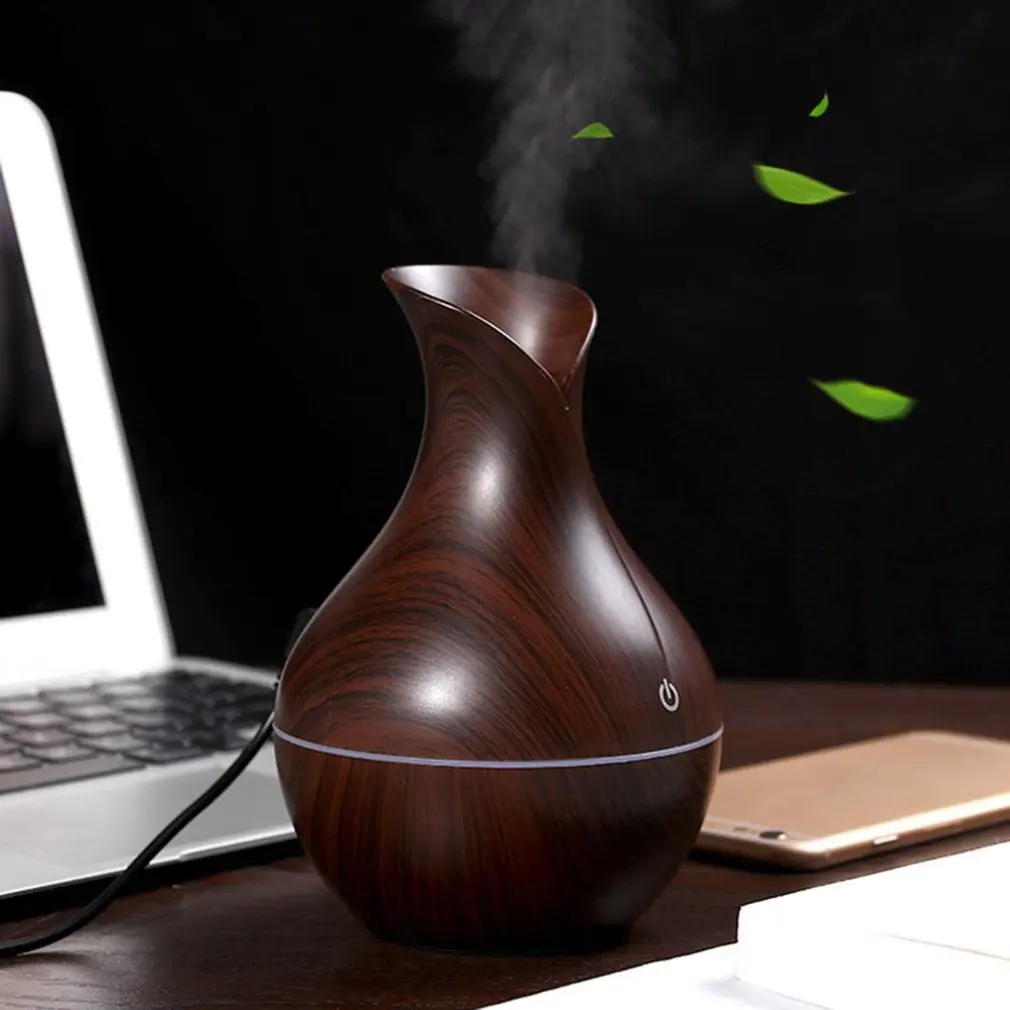 

Wood Grain Aromatherapy Usb Humidifier Water Droplets Air Purification Essential Oil Aroma Diffuser Creative Home Grain