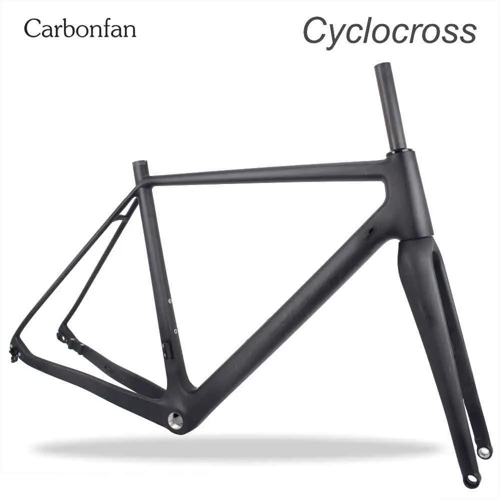 Углеродная рама циклокросса Carbonfan bikes Thru axle 700x38C di2 и механическая дисковая 135/142 мм