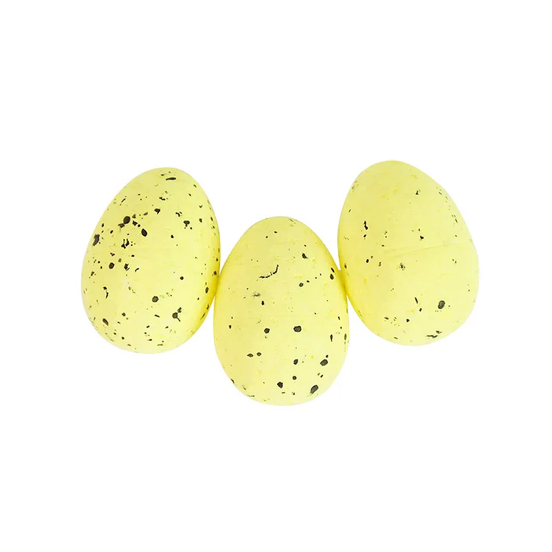 

50pcs/lot Happy Easter Days Gift Painting Bird Easter Eggs Decorations For Home 4*3cm