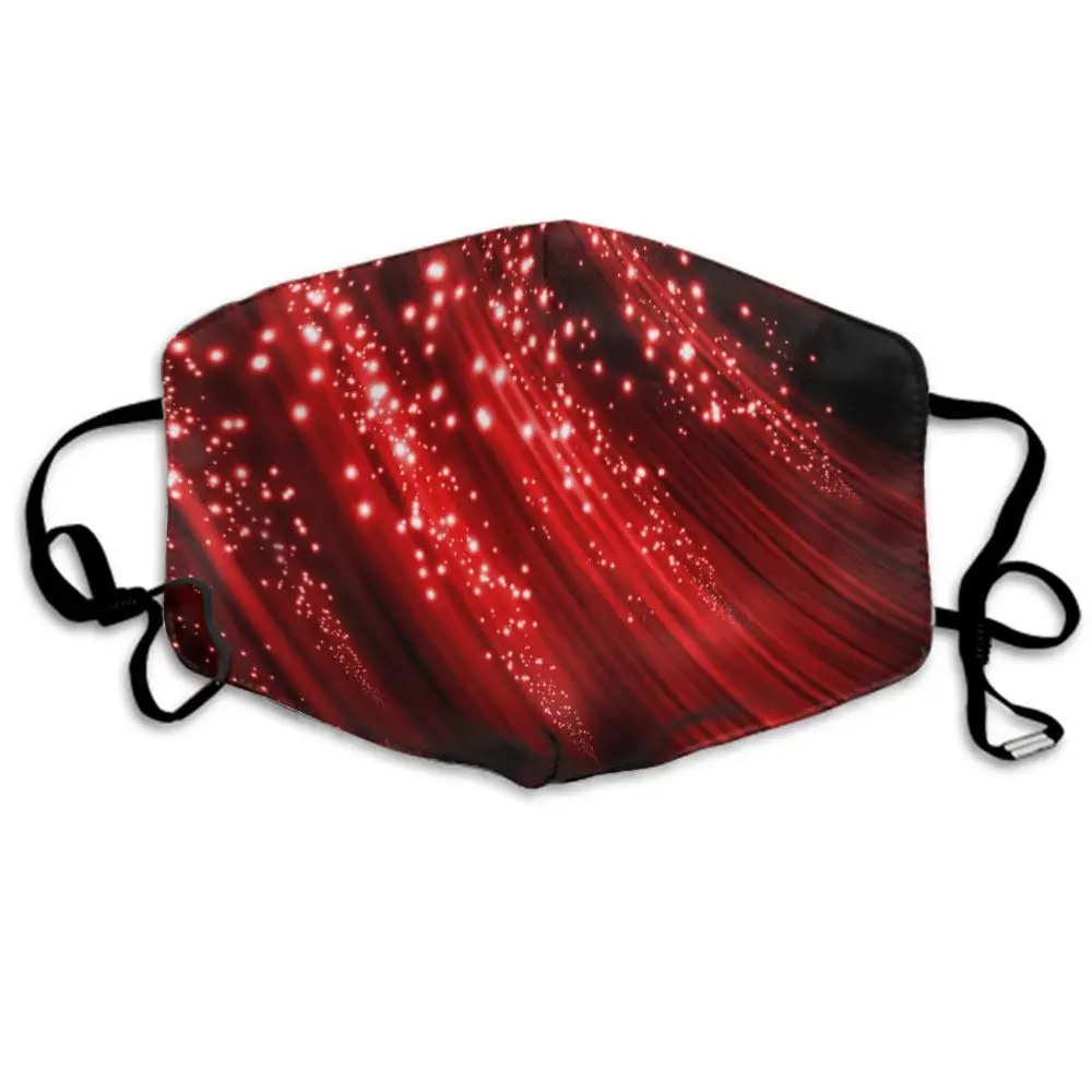 

CIGOCI Soft Earloop Mouth Masks, Anti-Dust Smog Mouth-Muffle with Adjustable Elastic Band - Windproof Red Light Beam Half Face
