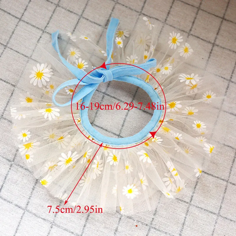 

Lace Pet Collar Adjustment Dogs Bibs Cute Pet Bowtie Flower Dog Scarf Safety Pet Neckerchief Puppy Cat Neck Scarf Fashion