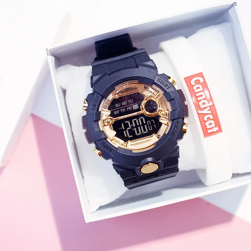 Электронные цифровые часы G Style Shock женские спортивные водонепроницаемые