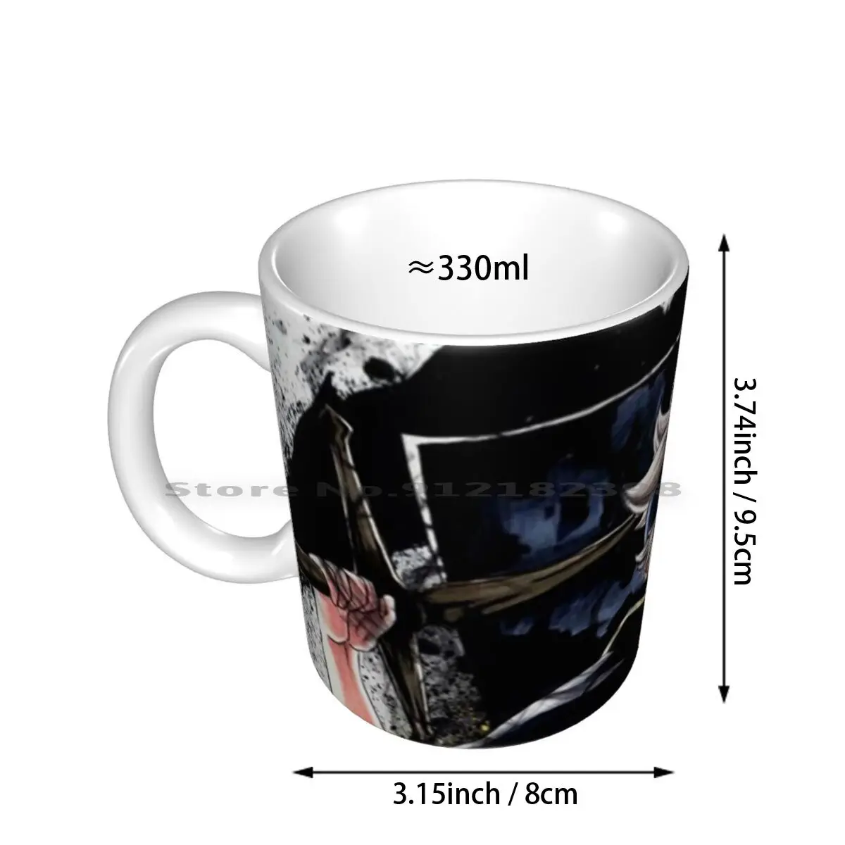 Керамические кружки Asta с черным клевером кофейные чашки Кружка для молока и чая