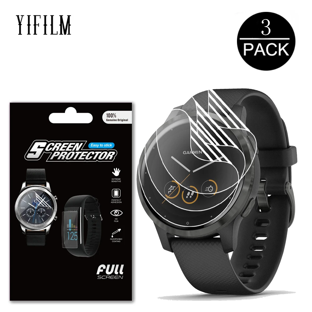 

Пленка из ТПУ с защитой от царапин для Garmin Vivoactive 4 4S умные часы Гидрогелевая мягкая прозрачная защитная пленка для всего экрана Vivoactive4 4S