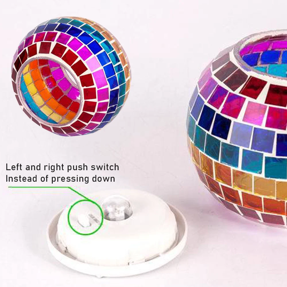

Multicolor Mosaic Ball Solar LED Garden Light Rechargeable Outdoor Waterproof Solar Night Light Ideal Gift for Party Decoration