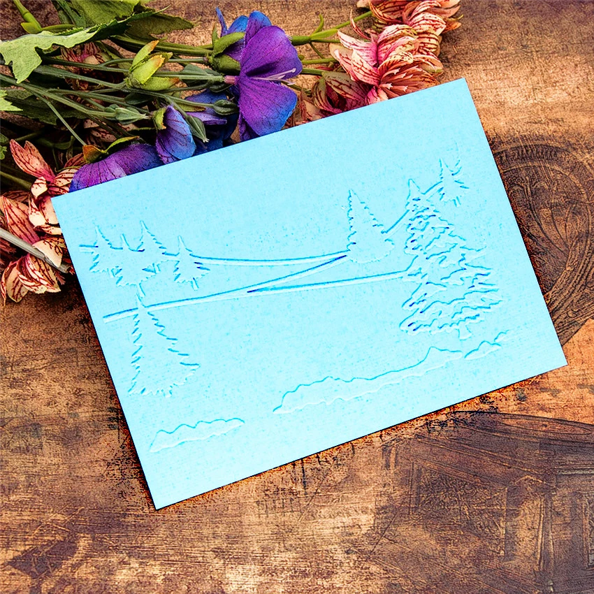 10 5x14 8 см hill бумажной папки для тиснения Пластик Скрапбукинг DIY шаблон Fondant