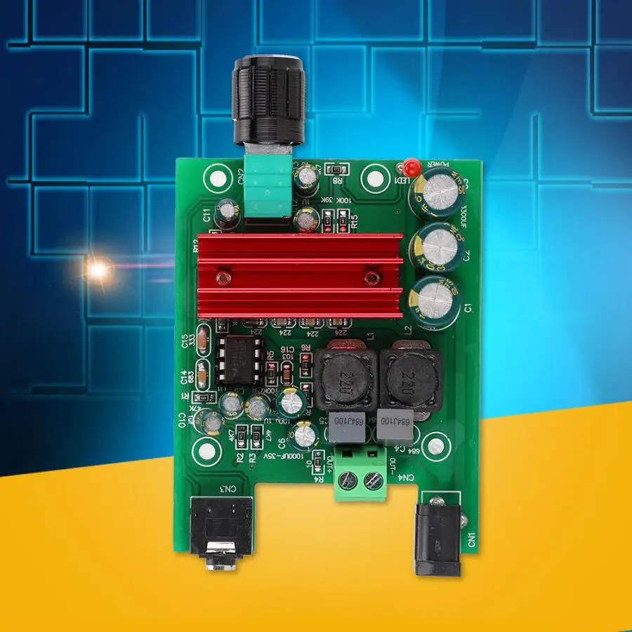 TPA3116 D2 8 25VDC 100W Mono Power сабвуфер цифровой усилитель плата модуля с NE5532 OPAMP моно