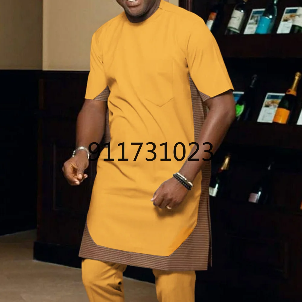 Африканская одежда для мужчин лето 2021 африканские мужские футболки с коротким