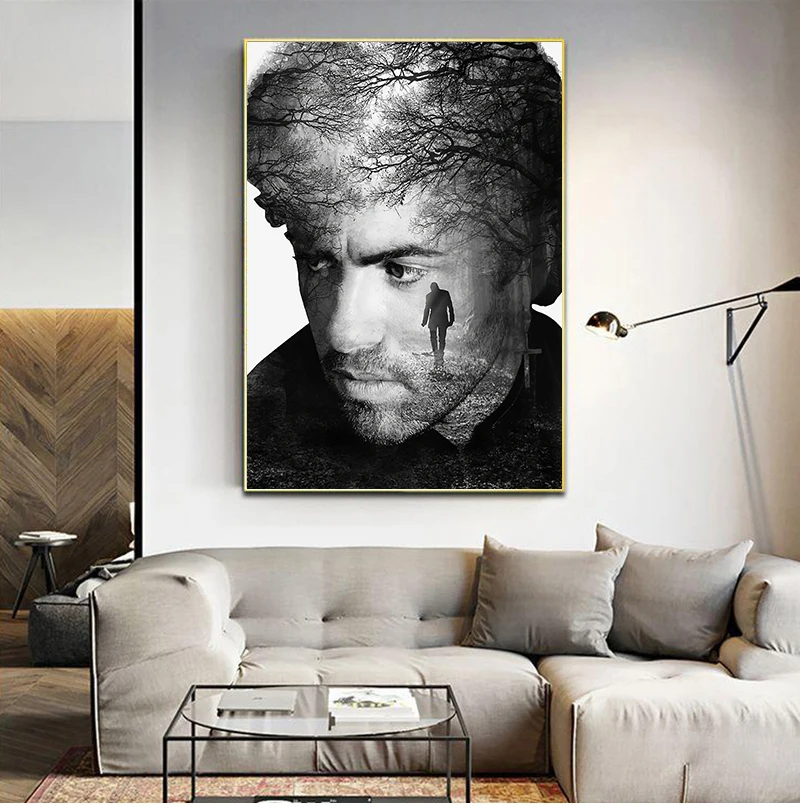 

Star Poster Painting Art Canvas George Michael Music Singer Prints Wall Pictures For Living Room Home Decor