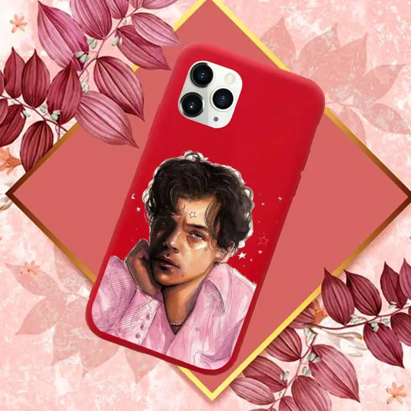 

Harry Styles Fine Line Phone Case Red Candy Color for iPhone 11 12 mini pro XS MAX 8 7 6 6S Plus X SE 2020 XR