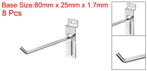 10cm 8Pcs Uxcell 8-15 шт. 10 каблуке 15 см, 20 см, 25 см, 30 см, экономпанель крюк для комната гараж витрина магазина розничной торговли Запчасти - Цвет: 10cm 8Pcs